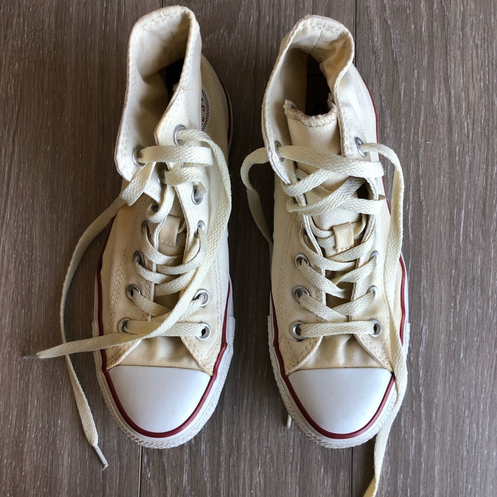 Natural Ivory Converse high-tops Women’s Size 7
